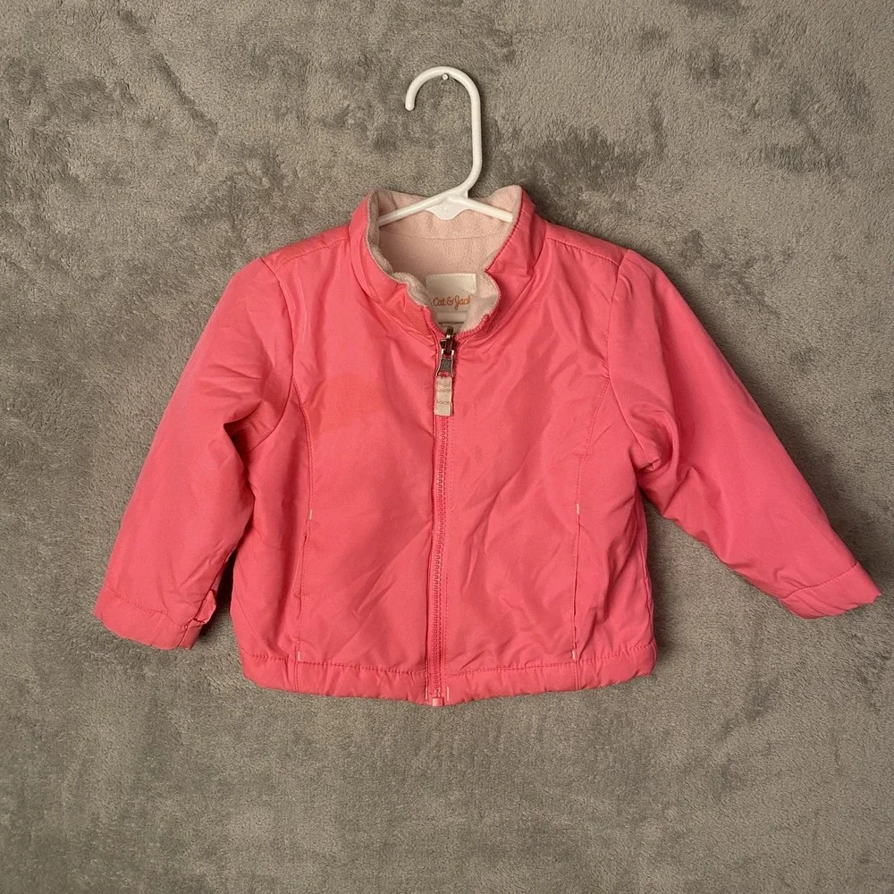 Cat & Jack 18M Toddler Pink Jacket Zippered Windbreaker